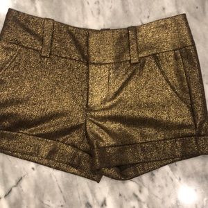 Alice & Olivia Cady Bronze Tweed Short